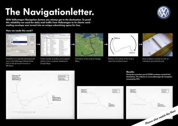 'Navigation Letter' for Volkswagen